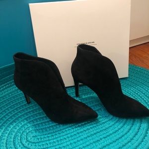 & Other Stories Black Suede Booties